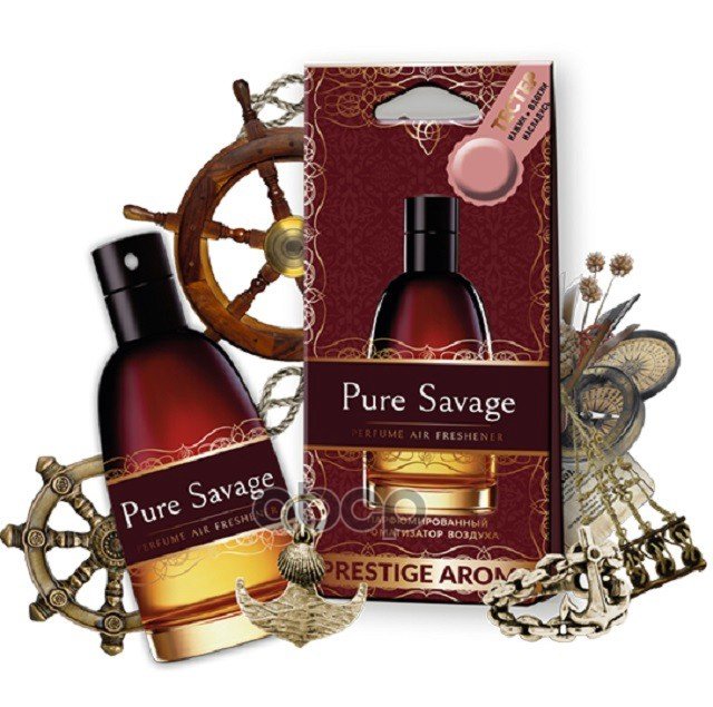 47 р. Ароматизатор Подвесной Картон Fouette Prestige Aroma Парфюмированный Pure Savage (Pa-5) Fouette арт. PA-5  с доставкой в г. Кемерово