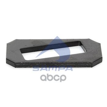 309 р. Пластина Стоп.рессорн.пальца Bpw 98X51,5X6 (Рессора 70Мм, Под Болт 24Мм) Косой Срез SAMPA арт. 114501  с доставкой в г. Кемерово. Увеличить фотографию 1
