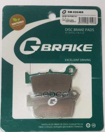 ***Колодки G-Brake Gm-02048S G-BRAKE арт. GM02048S