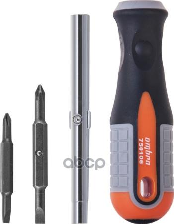 689 р. Отвертка Комбинированная Ph1,2-Sl5,6 100 Мм Ombra Серия Round Grip 6В1 OMBRA арт. 750106  с доставкой в г. Кемерово. Увеличить фотографию 1