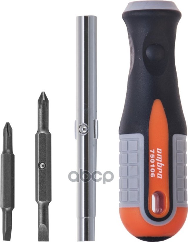 689 р. Отвертка Комбинированная Ph1,2-Sl5,6 100 Мм Ombra Серия Round Grip 6В1 OMBRA арт. 750106  с доставкой в г. Кемерово