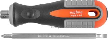 419 р. Отвертка Комбинированная Ph1-Sl5 100 Мм Ombra Серия Round Grip (755110) OMBRA арт. 755110  с доставкой в г. Кемерово. Увеличить фотографию 1