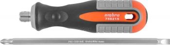 489 р. Отвертка Комбинированная Ph2-Sl6 150 Мм Ombra Серия Round Grip (756215) OMBRA арт. 756215  с доставкой в г. Кемерово. Увеличить фотографию 1