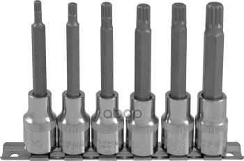 1 949 р. Набор Головок 12 Со Вставками Spline (6 Предм. M5-M12  L=100 Мм) Ombra Рельс (921706) OMBRA арт. 921706  с доставкой в г. Кемерово. Увеличить фотографию 1