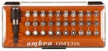 1 799 р. Набор Бит 31 Предм. Hex, Torx, Ph, Pz, Sl Ombra (Omt31s) OMBRA арт. OMT31S  с доставкой в г. Кемерово. Увеличить фотографию 1