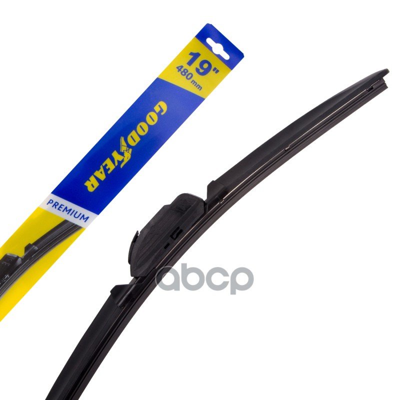 989 р. Щетка Стеклоочистителя 480 Мм19 Бескаркасная Goodyear Premium (1 Шт.) 8 Адаптеров GOODYEAR арт. GY000439  с доставкой в г. Кемерово