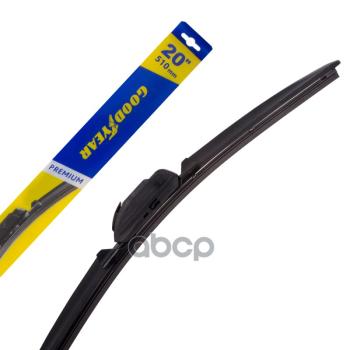 Щетка Стеклоочистителя 510 Мм20 Бескаркасная Goodyear Premium (1 Шт.) 8 Адаптеров GOODYEAR арт. GY000440