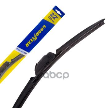 Щетка Стеклоочистителя 550 Мм22 Бескаркасная Goodyear Premium (1 Шт.) 8 Адаптеров GOODYEAR арт. GY000442