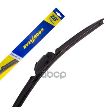 Щетка Стеклоочистителя 700 Мм28 Бескаркасная Goodyear Premium (1 Шт.) 8 Адаптеров GOODYEAR арт. GY000448