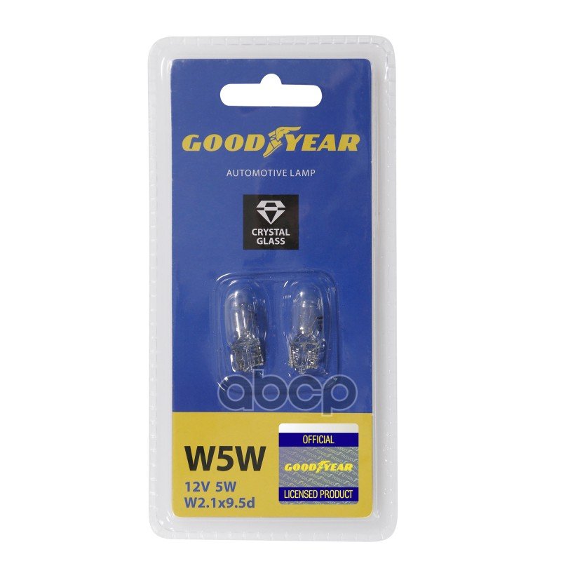 91 р. Лампа 12 V  5 W Goodyear (Габариты) Без Цоколя W2.1x9.5d (Блистер 2Шт) (Gy015206) GOODYEAR арт. GY015206  с доставкой в г. Кемерово