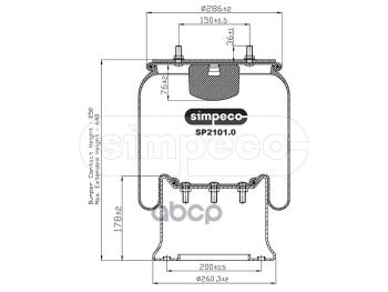 11 999 р. ППодушка Schmitz (Со Стальным Стаканом) SIMPECO арт. SP21010014  с доставкой в г. Кемерово. Увеличить фотографию 1