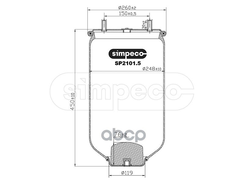 5 299 р. ППодушка 4022Np02 Saf Без Стакана SIMPECO арт. SP21015010  с доставкой в г. Кемерово