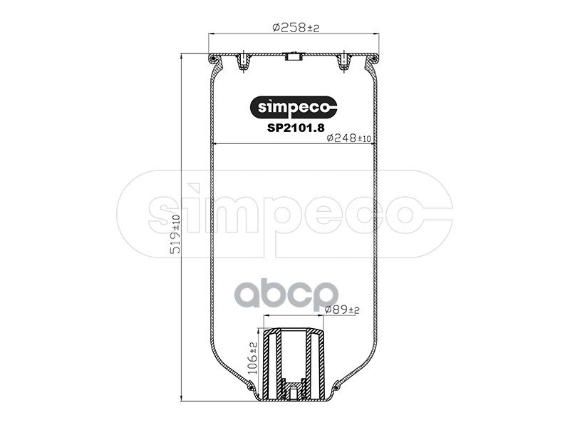 4 899 р. ППодушка 4158Np02 Schmitz SIMPECO арт. SP21018010  с доставкой в г. Кемерово