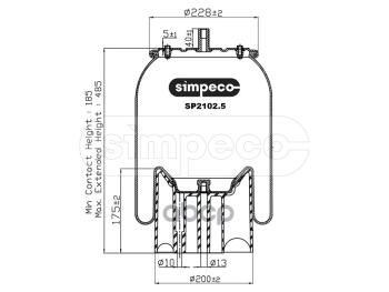 7 389 р. ППодушка Schmitz С Пластиковым Стак. SIMPECO арт. SP21025013  с доставкой в г. Кемерово. Увеличить фотографию 1