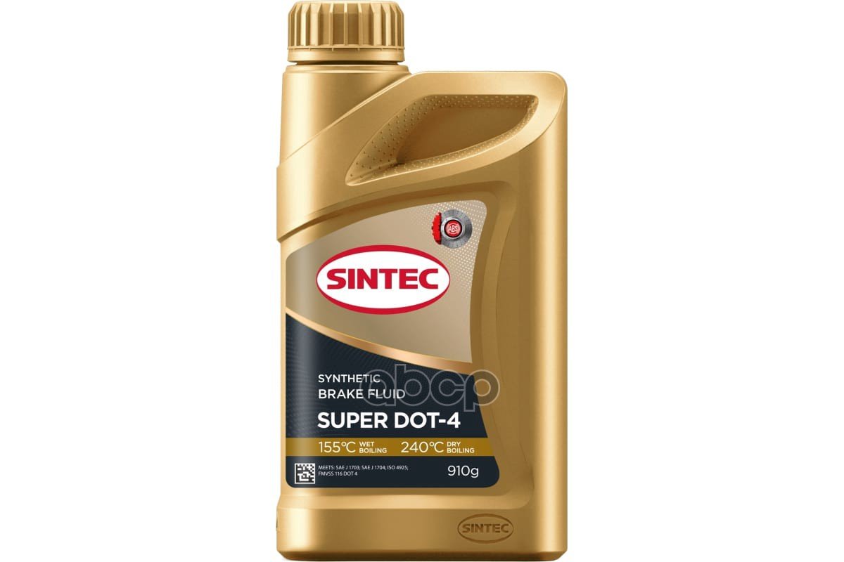 469 р. Жидкость Тормозная Sintec Super Dot-4 (910 Гр.) (800735) SINTEC арт. 800737  с доставкой в г. Кемерово