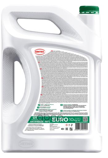 2 099 р. Антифриз Sintec Euro G11  (10 Кг) -40*С (Зелёный) (990571) SINTEC арт. 990571  с доставкой в г. Кемерово. Увеличить фотографию 7