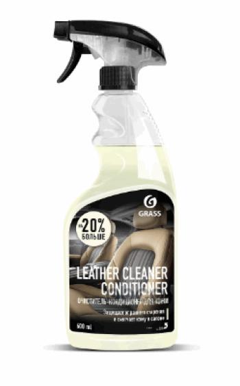 489 р. Очиститель Обивки Салона Grass Leather Cleaner Кожи+Кондиционер ( 600 Мл) Триггер (110402) GraSS арт. 110402  с доставкой в г. Кемерово. Увеличить фотографию 1