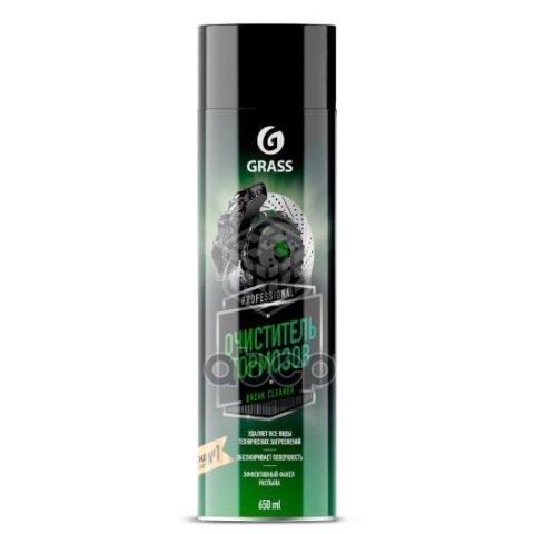 349 р. Очиститель Тормозной Системы Grass Brake Cleaner (Обезжириватель) (650 Мл) Аэрозоль GraSS арт. 110519  с доставкой в г. Кемерово