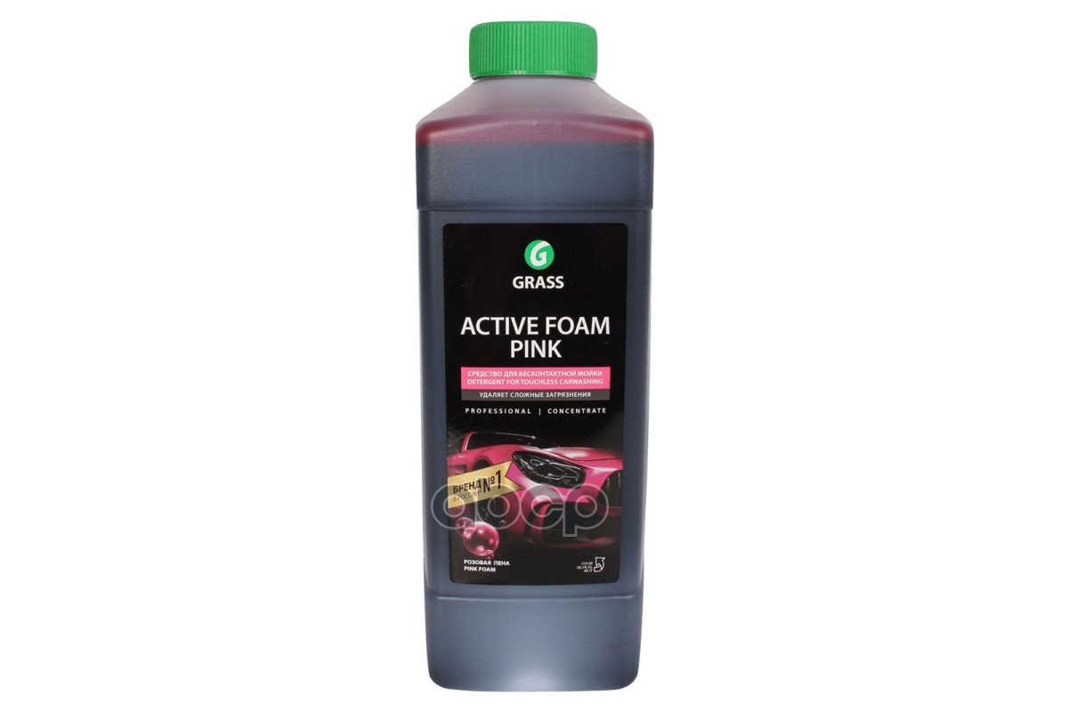 4 899 р. Автошампунь Grass Active Foam Pink Для Бесконтактной Мойки Упаковка 12Шт Концентрат ( 1 Кг) Розо GraSS арт. 113120  с доставкой в г. Кемерово