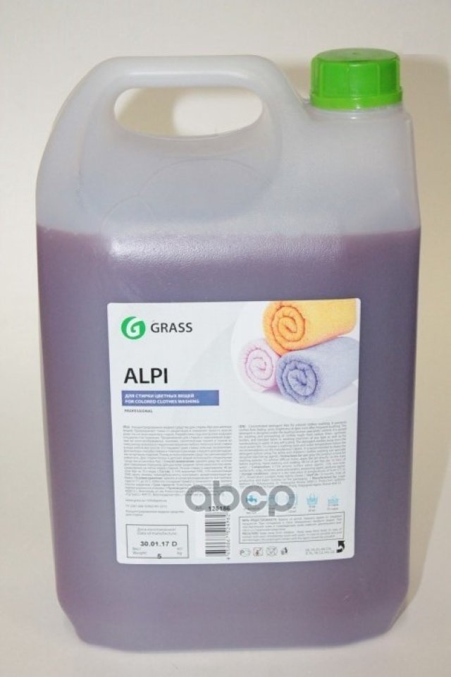 1 889 р. Средство Для Стирки Grass Alpi Color Gel ( 5 Кг.) Для Цветных Вещей, Гель-Концентрат, Канистра (12 GraSS арт. 125186  с доставкой в г. Кемерово