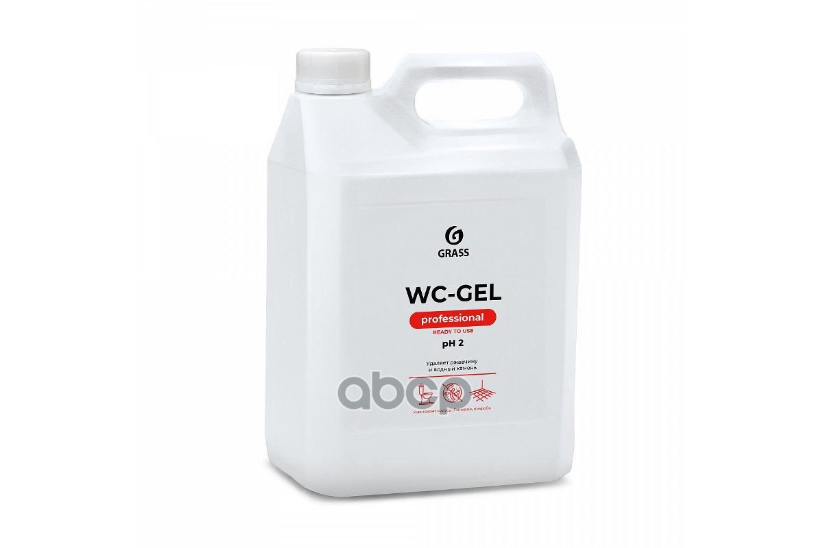 829 р. Средство Для Чистки Сантехники Grass Wc-Gel (5,3 Кг.) Кислотное, Канистра (125203) GraSS арт. 125203  с доставкой в г. Кемерово