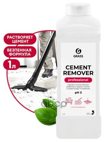 419 р. Средство Для Чистки После Ремонта Grass Cement Remover Professional (1 Л) Кислотное, Растворяет Це GraSS арт. 125441  с доставкой в г. Кемерово. Увеличить фотографию 2