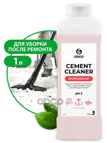 399 р. Средство Для Чистки После Ремонта Grass Cement Cleaner Professional (1 Л) Кислотное (217100) GraSS арт. 217100  с доставкой в г. Кемерово. Увеличить фотографию 1