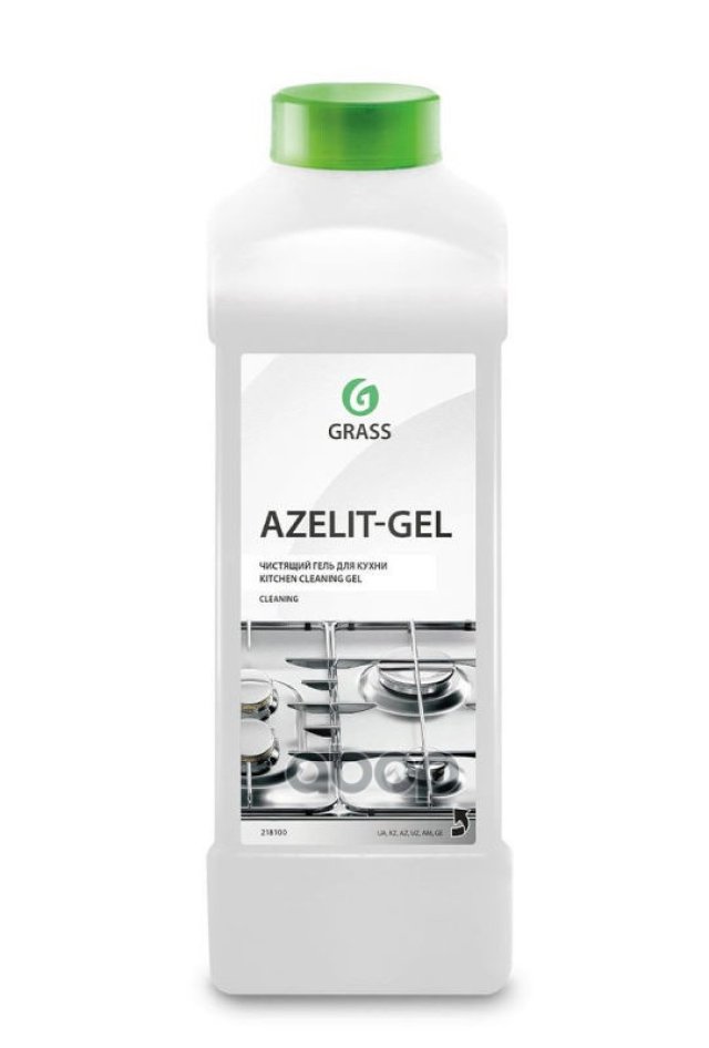 379 р. Средство Для Удаления Жира И Нагара Grass Azelit-Gel (1 Л) Гелевый, Концентрат (218100) GraSS арт. 218100  с доставкой в г. Кемерово