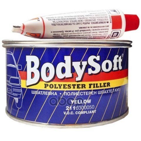 459 р. Шпатлевка Body 211 Soft Светло-Желтая (0,38 Кг) Универсальная (2110300050) HB BODY арт. 2110300050  с доставкой в г. Кемерово