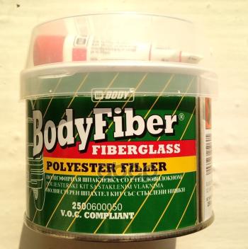 459 р. Шпатлевка Body Fiber Со Стекловолокном Зеленая (0,25 Кг) (2500600050) HB BODY арт. 2500600050  с доставкой в г. Кемерово. Увеличить фотографию 2