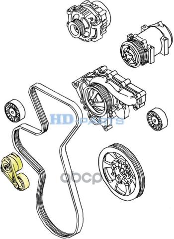 5 719 р. Натяжитель Ремня Vl Fh16 D16a (Без Упаковки) HD-parts арт. 102436  с доставкой в г. Кемерово. Увеличить фотографию 3