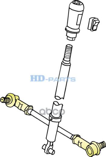 469 р. Наконечник Тяги Кпп Левый L=55 M10M12x1.75 Man, Mb, Daf, Sc 14931 HD-parts арт. 305751  с доставкой в г. Кемерово. Увеличить фотографию 2