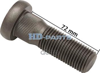 Болт Колеса  Scania 4 78 L=72 PGRT(Кругл Шляп) HD-parts арт. 309220