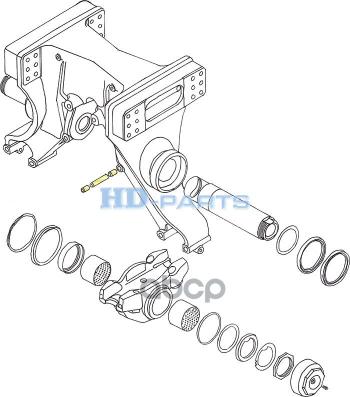 1 419 р. Стопорные Штифты Для Оси Балансира К-Т Scania Bt301Bt400 HD-parts арт. 312742  с доставкой в г. Кемерово. Увеличить фотографию 3