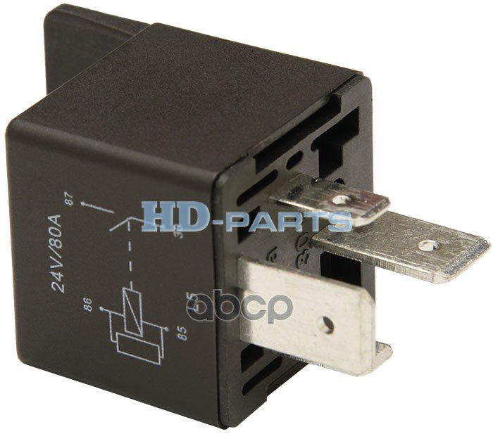 499 р. Реле 4 Конт 24 V  70 А 316035 HD-parts арт. 316035  с доставкой в г. Кемерово