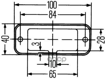 1 069 р. Фонарь Габаритный Верхний HELLA арт. 2PF961167021  с доставкой в г. Кемерово. Увеличить фотографию 2