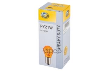 299 р. Лампа Py21w, 24V 21W  Желтая HELLA арт. 8GA006841241  с доставкой в г. Кемерово. Увеличить фотографию 1