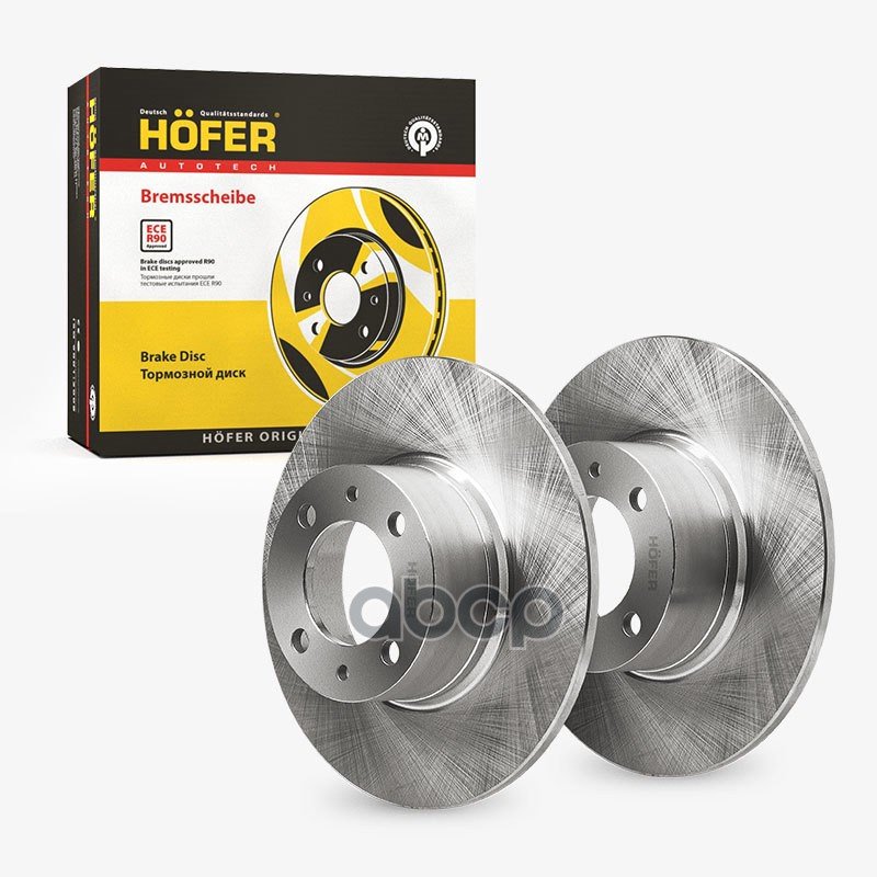 2 889 р. Диск Переднего Тормоза Ваз 2101-07 (К-Т 2 Шт) Hofer Hf 130 201 HOFER арт. HF 130 201  с доставкой в г. Кемерово