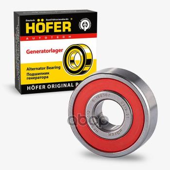 141 р. Подшипник 180302 Генератора Ваз 2101-08, 1111 Большой Hofer (Hf 300 012) HOFER арт. HF300012  с доставкой в г. Кемерово. Увеличить фотографию 1