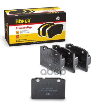 399 р. Колодка Тормозная Передняя Ваз 2101-2107 (К-Т) Hofer Hf 350 801 HOFER арт. HF 350 801  с доставкой в г. Кемерово. Увеличить фотографию 1