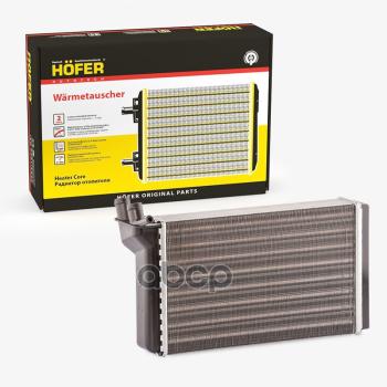 1 089 р. Радиатор Отопителя Ваз 2110-12 (2-Х Ряд. Алюм.) До 2003 Г. Hofer Hf 730 223 HOFER арт. HF 730 223  с доставкой в г. Кемерово. Увеличить фотографию 1