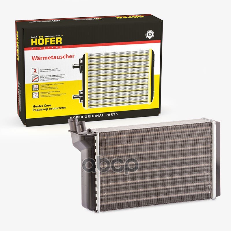 1 089 р. Радиатор Отопителя Ваз 2110-12 (2-Х Ряд. Алюм.) До 2003 Г. Hofer Hf 730 223 HOFER арт. HF 730 223  с доставкой в г. Кемерово
