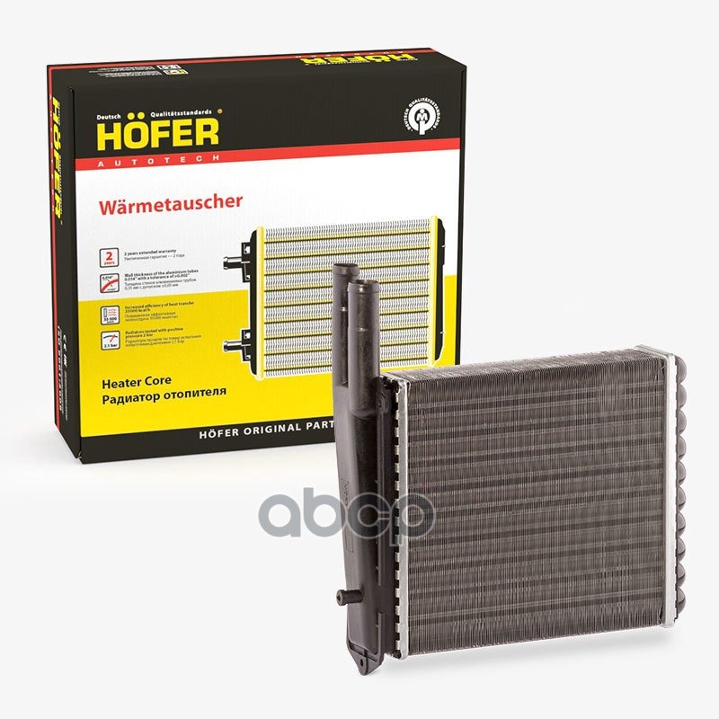 1 199 р. Радиатор Отопителя Ваз 2110-12 С 2003 Г., 2170 (2-Х Ряд.алюм.) Hofer Hf 730 225 HOFER арт. HF 730 225  с доставкой в г. Кемерово