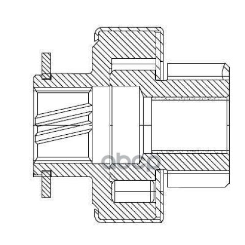 1 589 р. Привод Стартера Для АМ Газ Газель Next Дв. Cummins Isf 2.8D 6Mt (Бендикс) Startvolt (Vcs 0319) STARTVOLT арт. VCS 0319  с доставкой в г. Кемерово