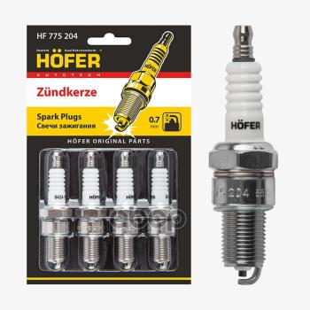 399 р. Свеча Hofer Hf 775 204 Ваз 2101-07,2108-2115,2121-213,Ока (0,7Мм, Cu) (К-Кт. 4Шт.) (A-Line 04L 15 Y HOFER арт. HF 775 204  с доставкой в г. Кемерово. Увеличить фотографию 1