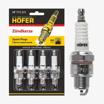 399 р. Свеча Hofer Hf 775 231 Для АМ Газ,Уаз Дв.402,410 (0,8Мм, R) (Блистер,К-Кт, 4Шт.) (Hf 775 231) HOFER арт. HF 775 231  с доставкой в г. Кемерово. Увеличить фотографию 1
