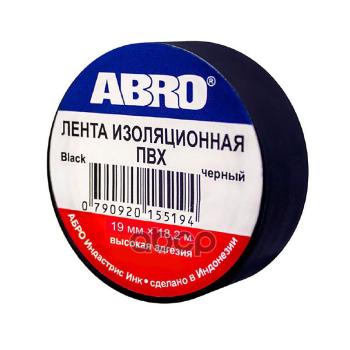 68 р. Изолента Пвх (19Мм*18,2М) Abro Черная (Имп.) (Et-912-20-Blk-R) ABRO арт. ET-912-20-BLK-R  с доставкой в г. Кемерово. Увеличить фотографию 3