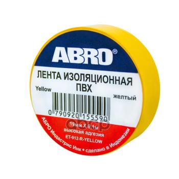 36 р. Изолента Пвх (19Мм*9,1М) Abro Желтая  (Имп.) (Et-912-Ye) ABRO арт. ET-912-YE  с доставкой в г. Кемерово. Увеличить фотографию 2
