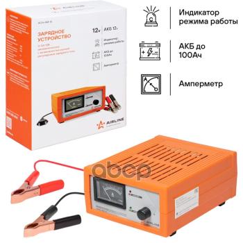2 499 р. Зарядное Устройство Для Акб Airline 12В Емкостью До 100 А.ч. Импульсное, Амперметр, Ручная Регулиров AIRLINE арт. ACH-AM-16  с доставкой в г. Кемерово. Увеличить фотографию 2