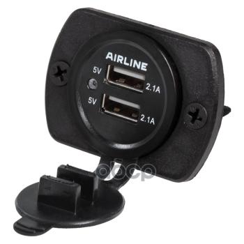 779 р. Розетка Usb Встраиваемая Airline Автомобильная AIRLINE арт. ACS-2U-02  с доставкой в г. Кемерово. Увеличить фотографию 2